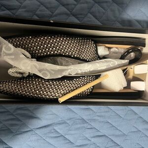 INC International Concepts Black Mesh Heels